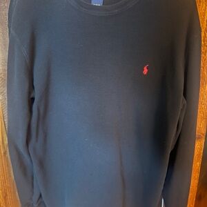 Polo by Ralph Lauren Men's Black Thermal Sweater